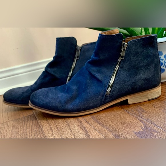 B2 blue suede boots size EU43 - Picture 9 of 16